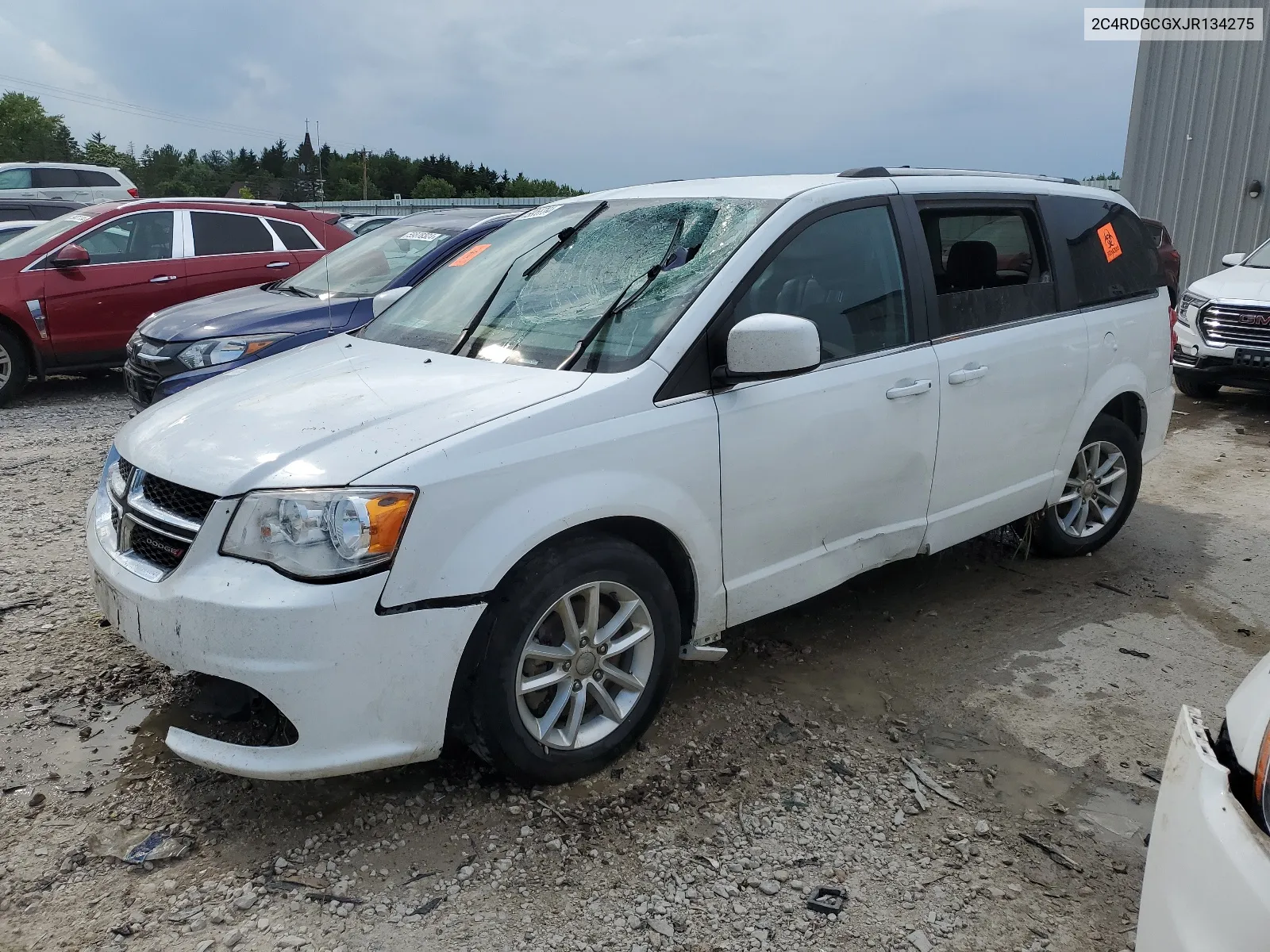 2018 Dodge Grand Caravan Sxt VIN: 2C4RDGCGXJR134275 Lot: 59955764