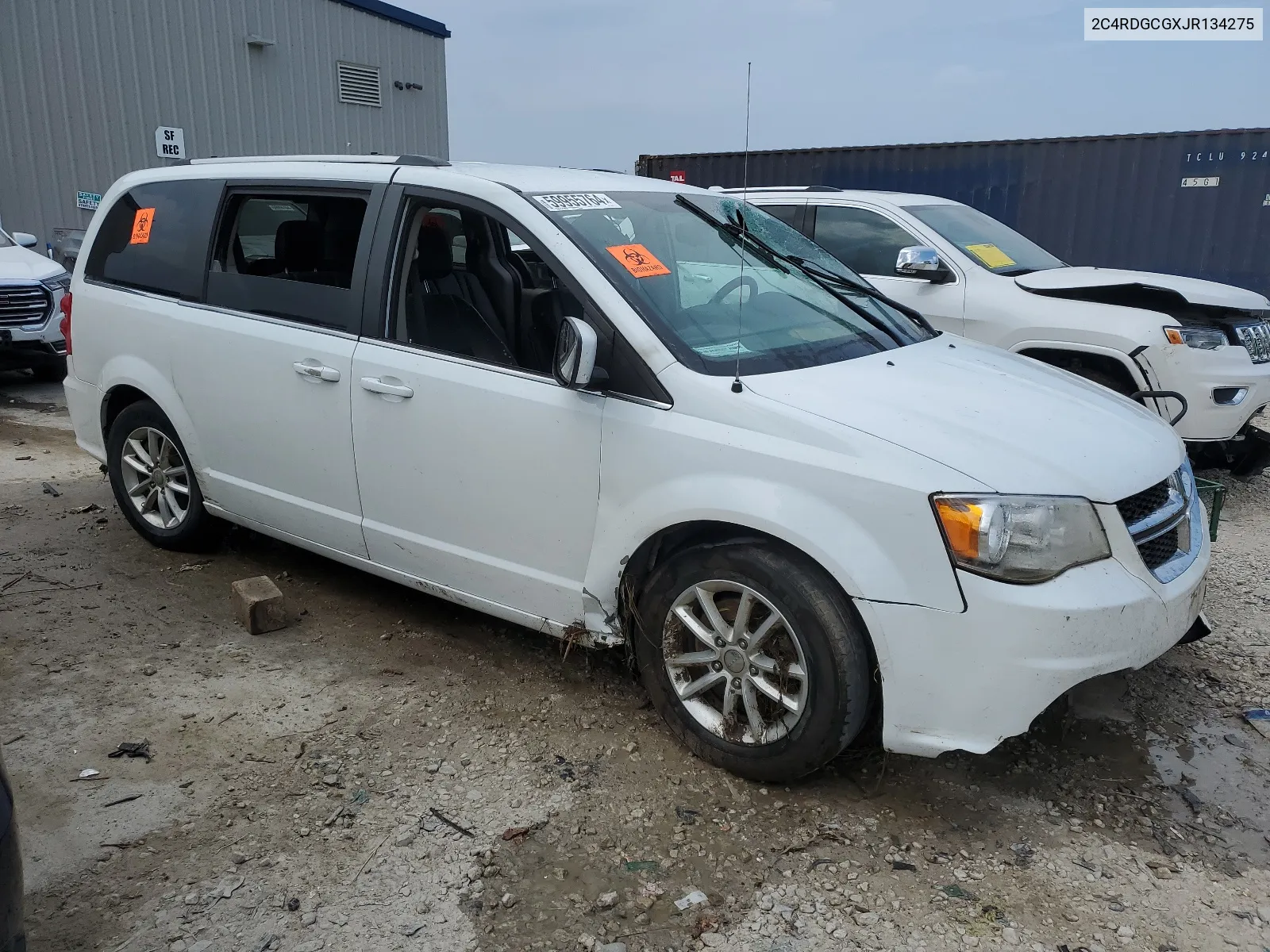 2018 Dodge Grand Caravan Sxt VIN: 2C4RDGCGXJR134275 Lot: 59955764