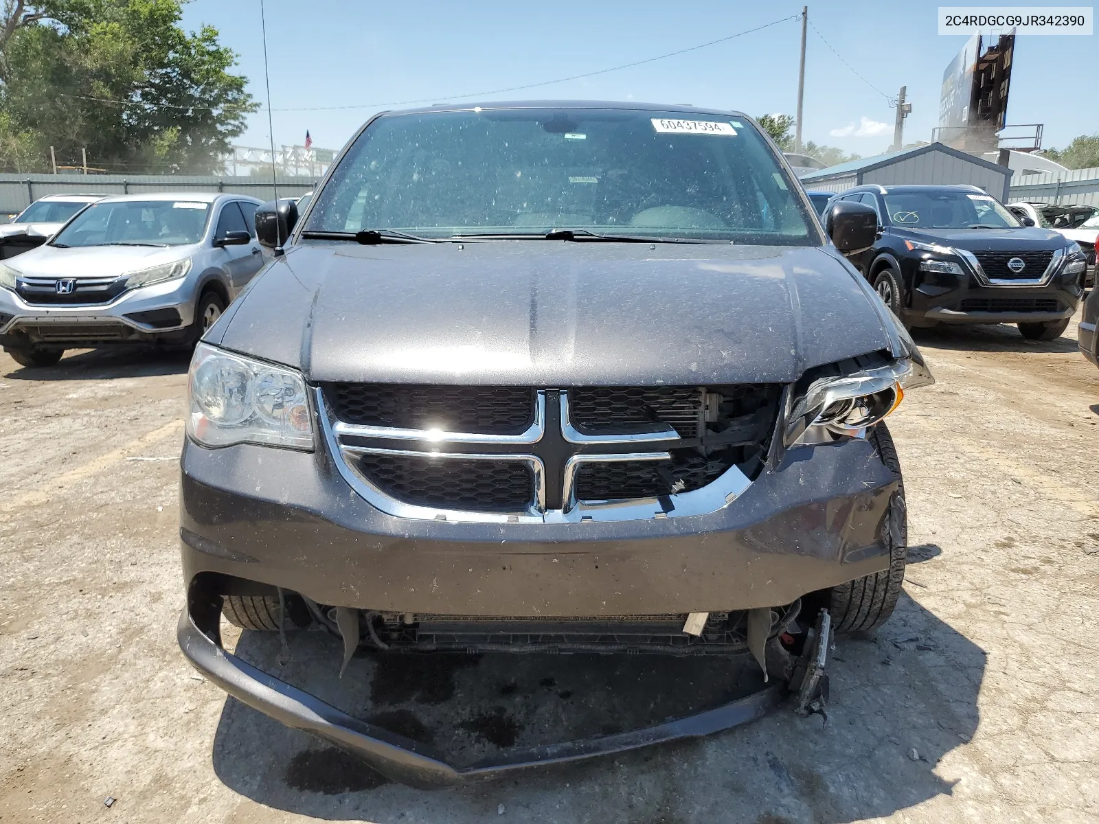 2018 Dodge Grand Caravan Sxt VIN: 2C4RDGCG9JR342390 Lot: 60437594