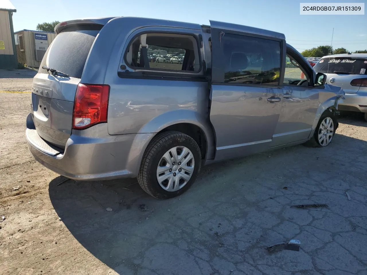 2018 Dodge Grand Caravan Se VIN: 2C4RDGBG7JR151309 Lot: 61284044