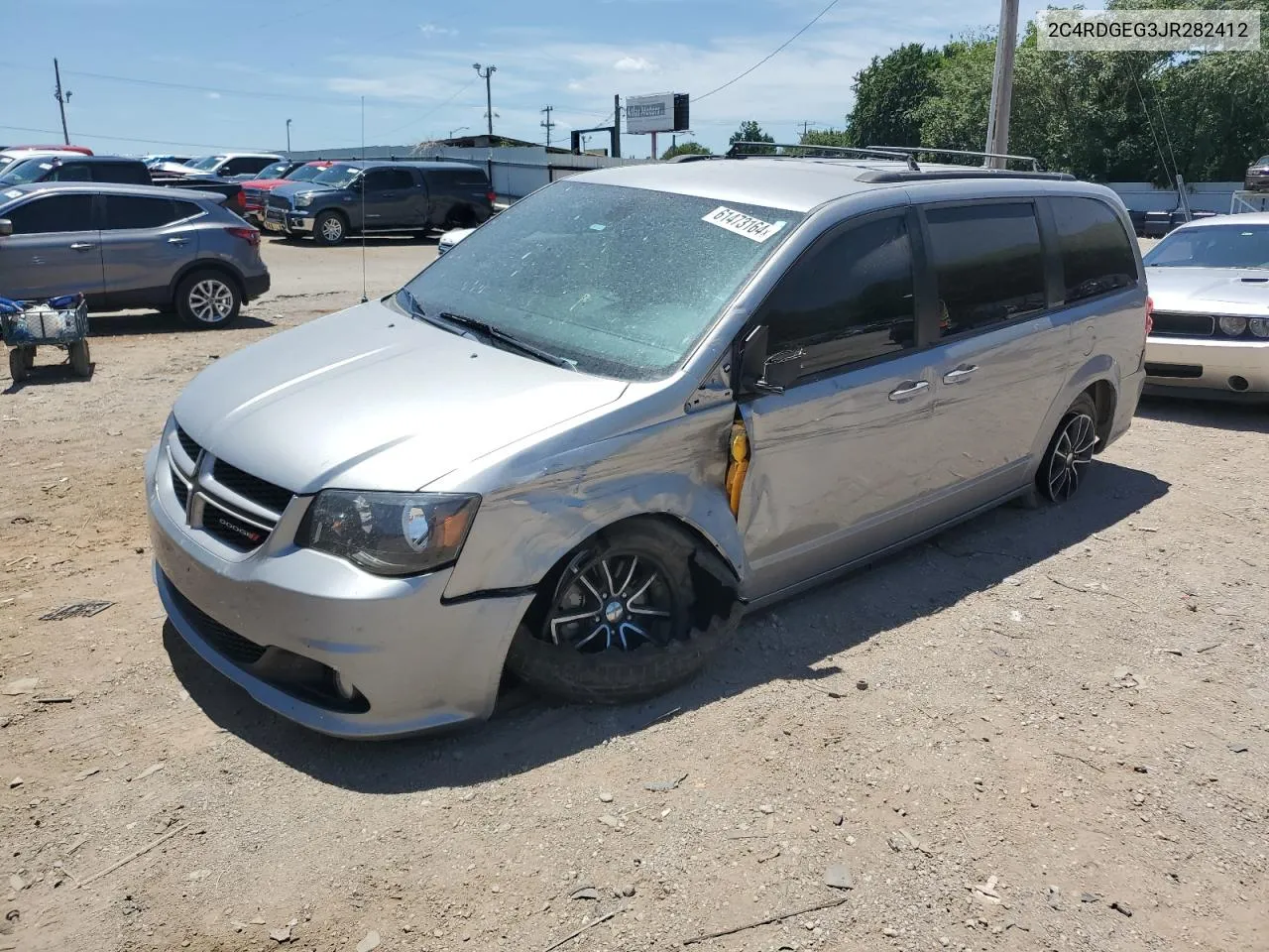 2018 Dodge Grand Caravan Gt VIN: 2C4RDGEG3JR282412 Lot: 61473164