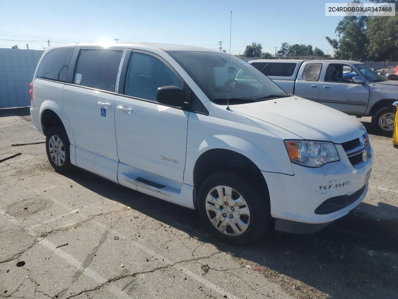 2018 Dodge Grand Caravan Se VIN: 2C4RDGBGXJR347468 Lot: 64412084