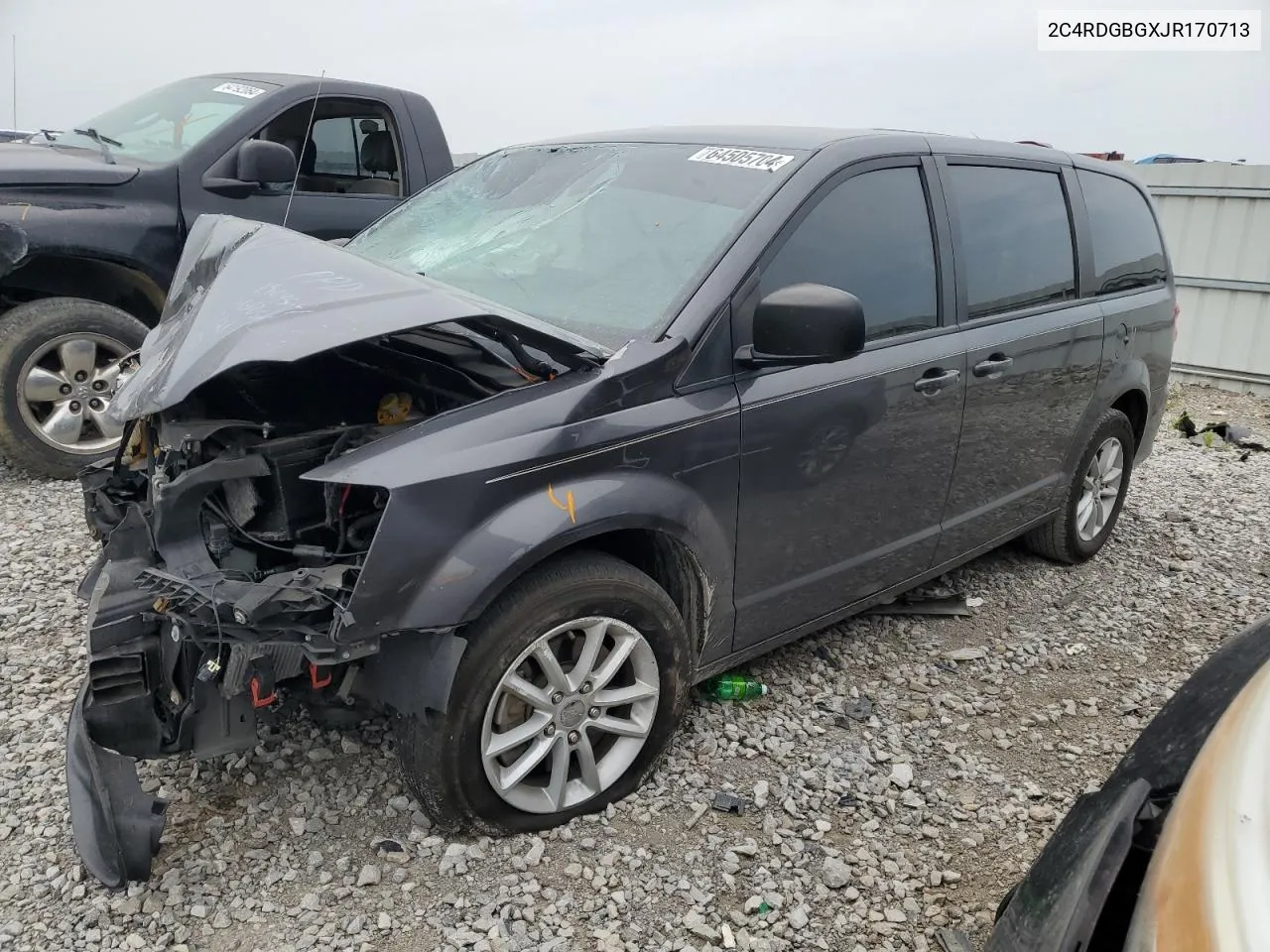 2018 Dodge Grand Caravan Se VIN: 2C4RDGBGXJR170713 Lot: 64505704