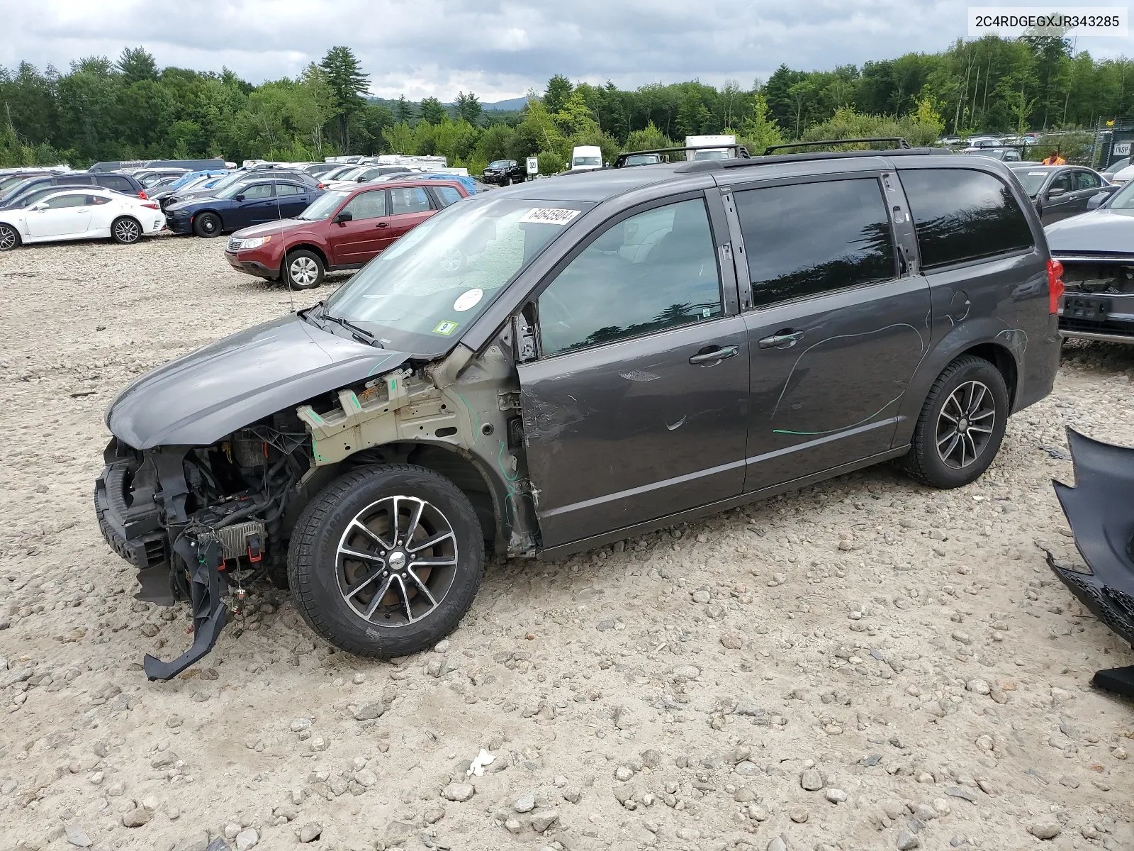 2C4RDGEGXJR343285 2018 Dodge Grand Caravan Gt