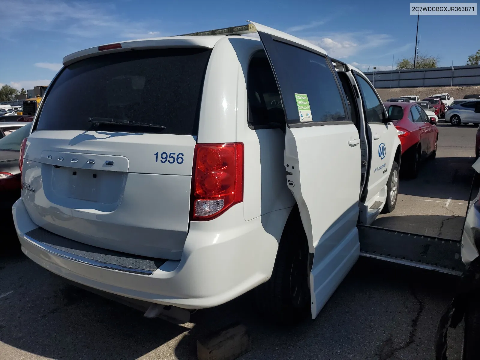 2018 Dodge Grand Caravan Se VIN: 2C7WDGBGXJR363871 Lot: 65778654