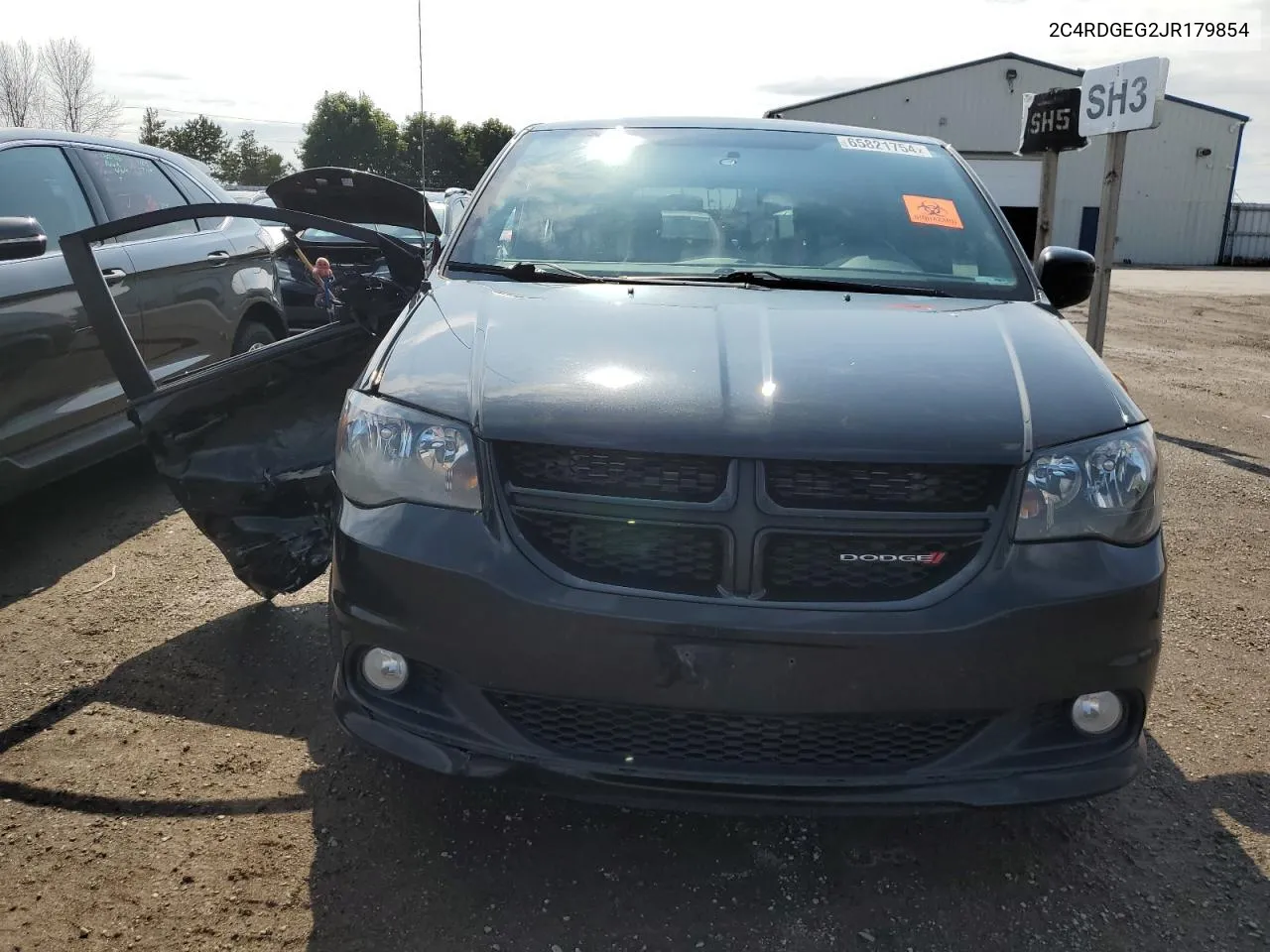 2018 Dodge Grand Caravan Gt VIN: 2C4RDGEG2JR179854 Lot: 65821754