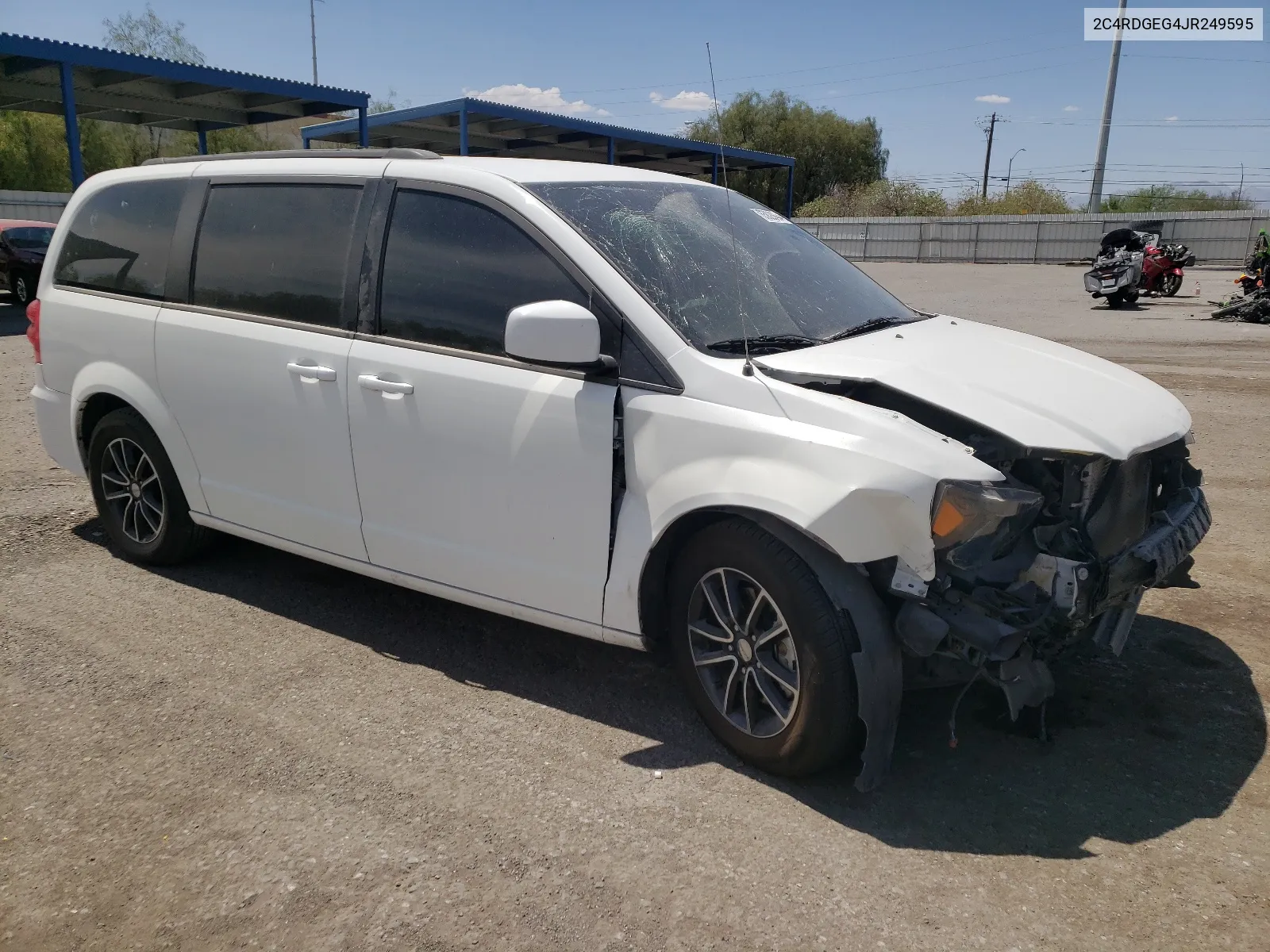 2018 Dodge Grand Caravan Gt VIN: 2C4RDGEG4JR249595 Lot: 65828664