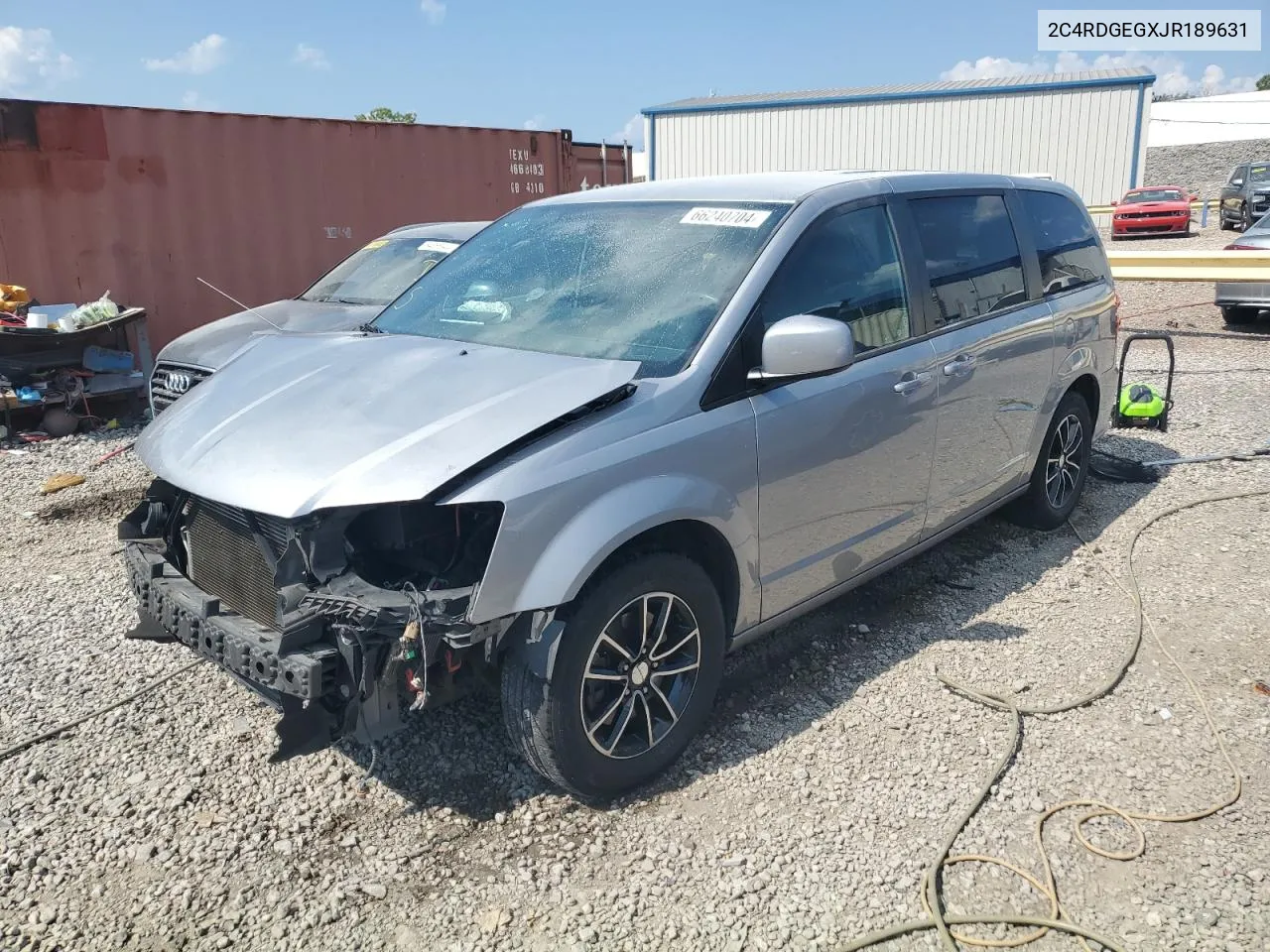 2018 Dodge Grand Caravan Gt VIN: 2C4RDGEGXJR189631 Lot: 66240704