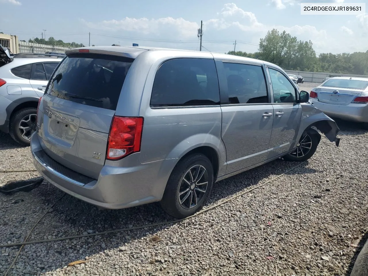 2018 Dodge Grand Caravan Gt VIN: 2C4RDGEGXJR189631 Lot: 66240704