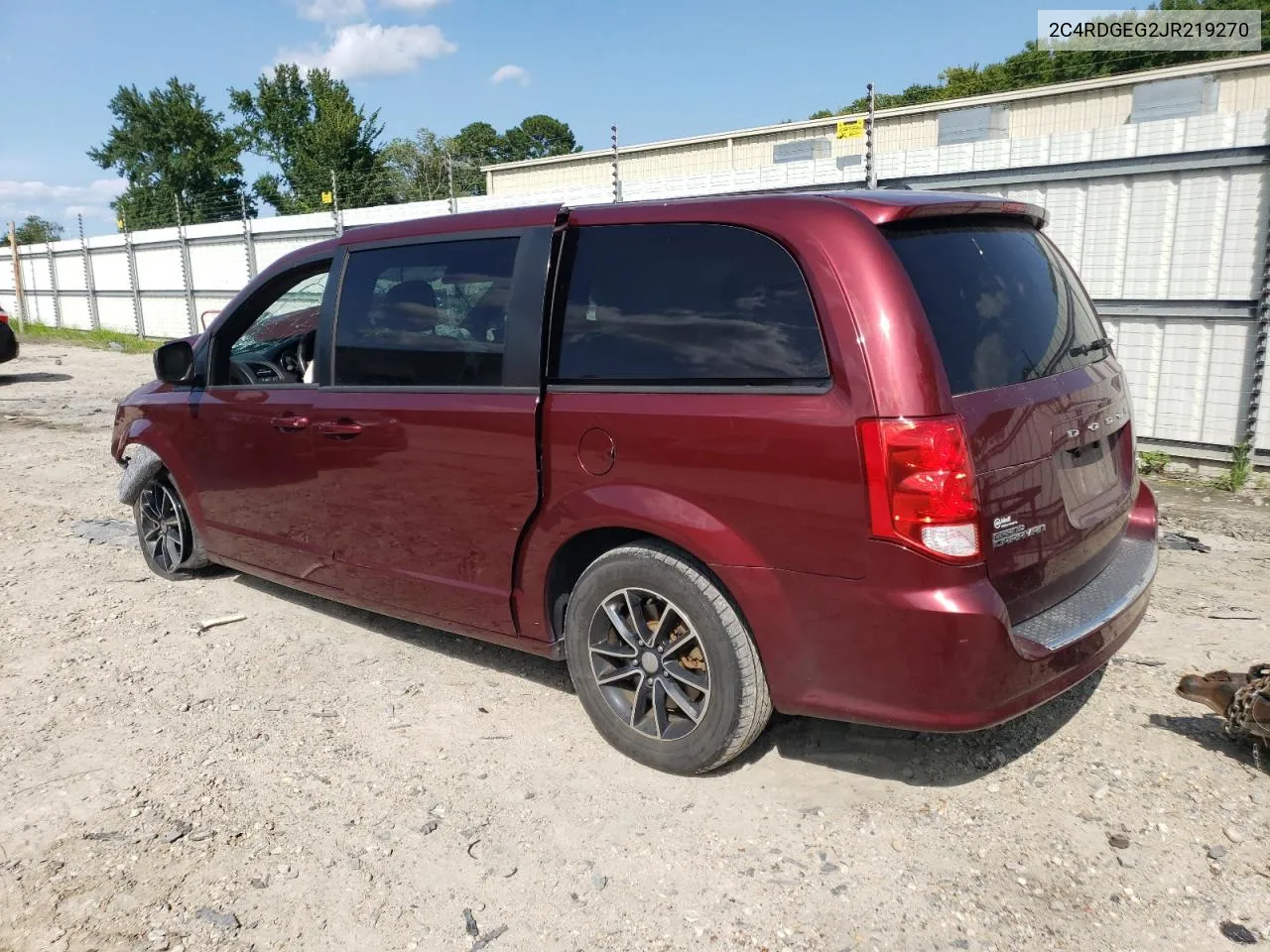 2018 Dodge Grand Caravan Gt VIN: 2C4RDGEG2JR219270 Lot: 67874094