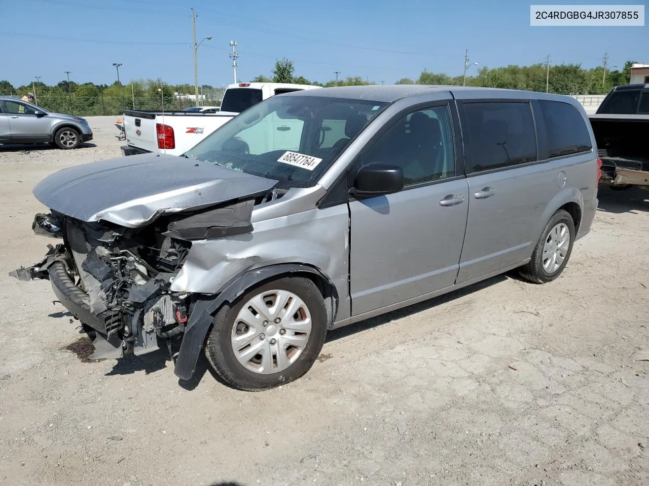 2018 Dodge Grand Caravan Se VIN: 2C4RDGBG4JR307855 Lot: 68547764