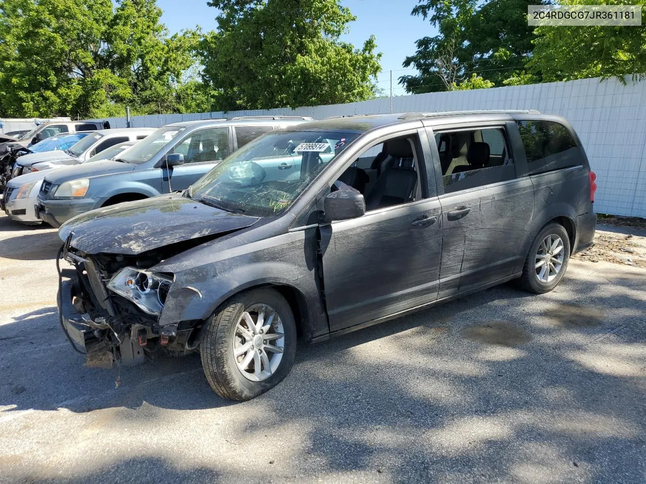 2018 Dodge Grand Caravan Sxt VIN: 2C4RDGCG7JR361181 Lot: 69307634