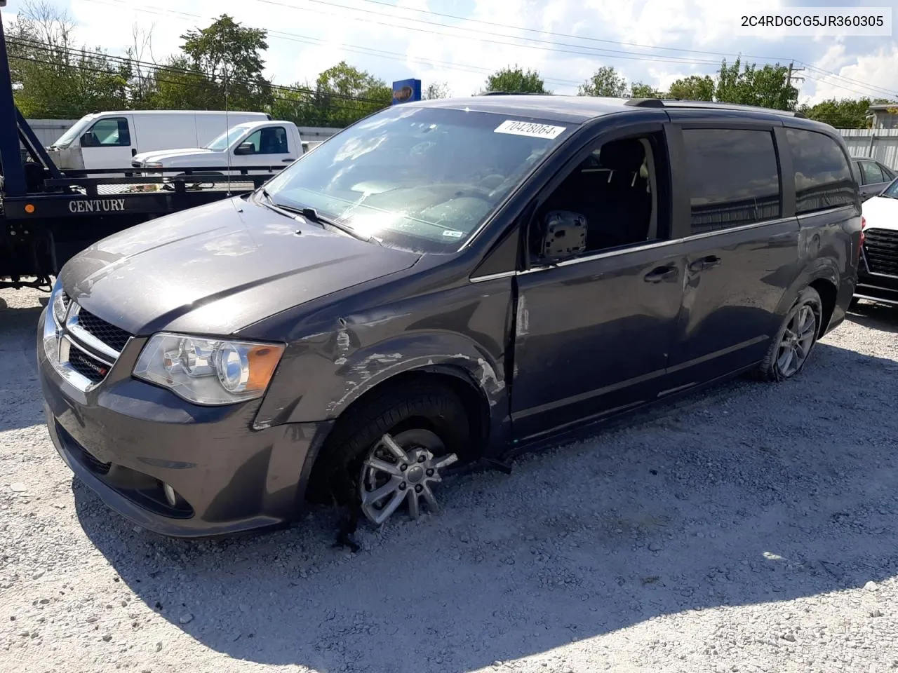 2018 Dodge Grand Caravan Sxt VIN: 2C4RDGCG5JR360305 Lot: 70428064