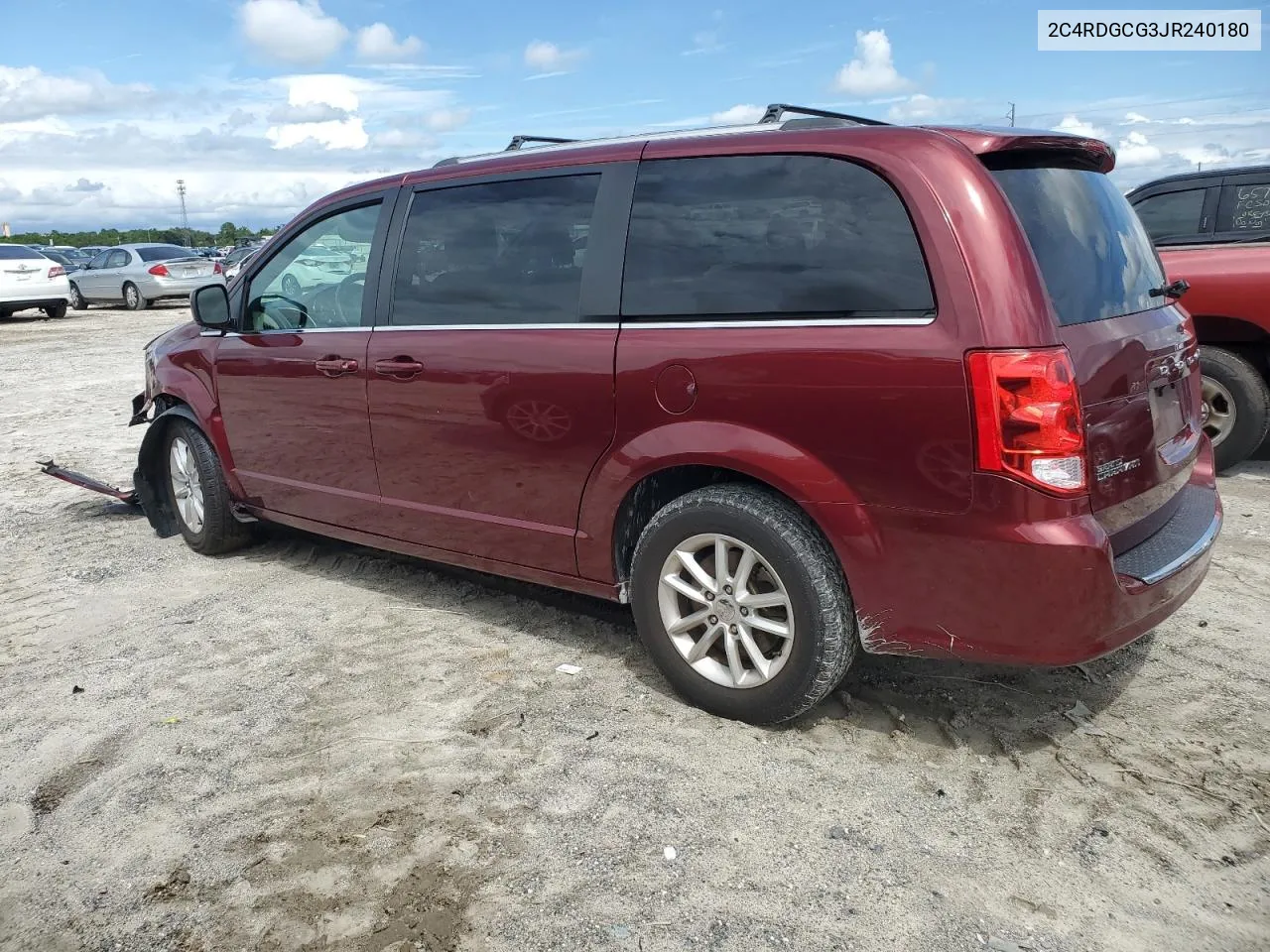 2018 Dodge Grand Caravan Sxt VIN: 2C4RDGCG3JR240180 Lot: 70429524