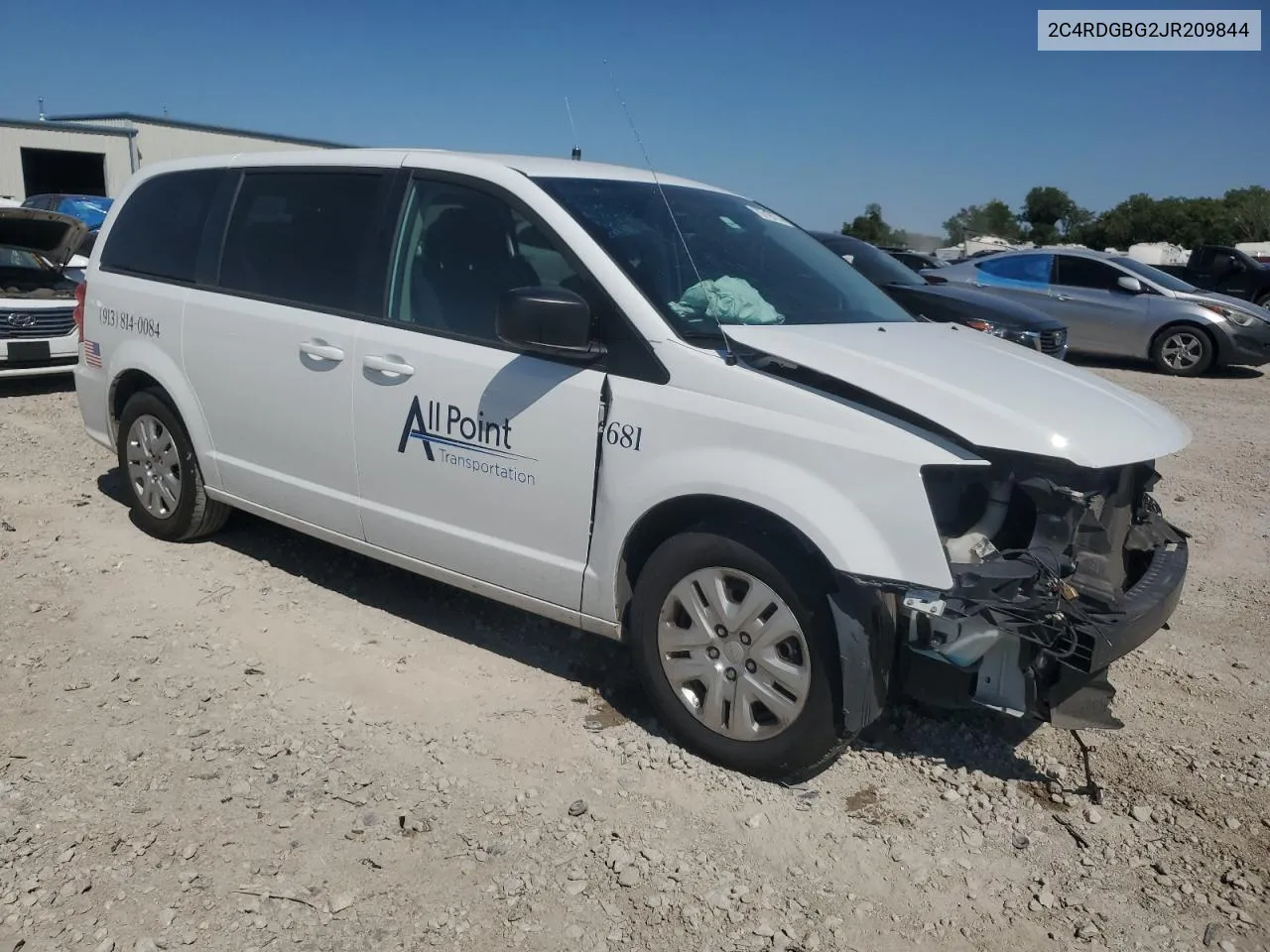 2C4RDGBG2JR209844 2018 Dodge Grand Caravan Se