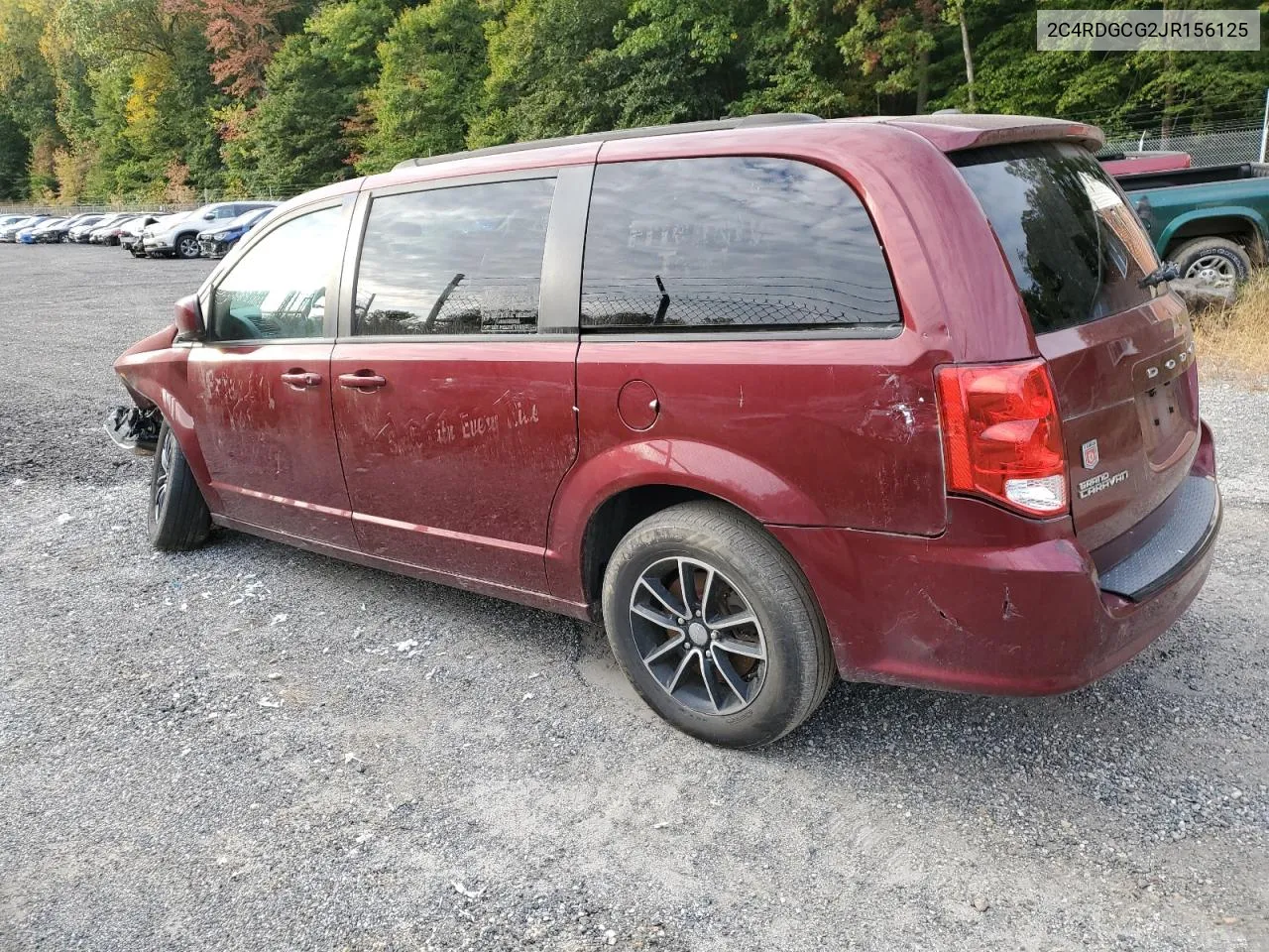 2018 Dodge Grand Caravan Sxt VIN: 2C4RDGCG2JR156125 Lot: 70878724