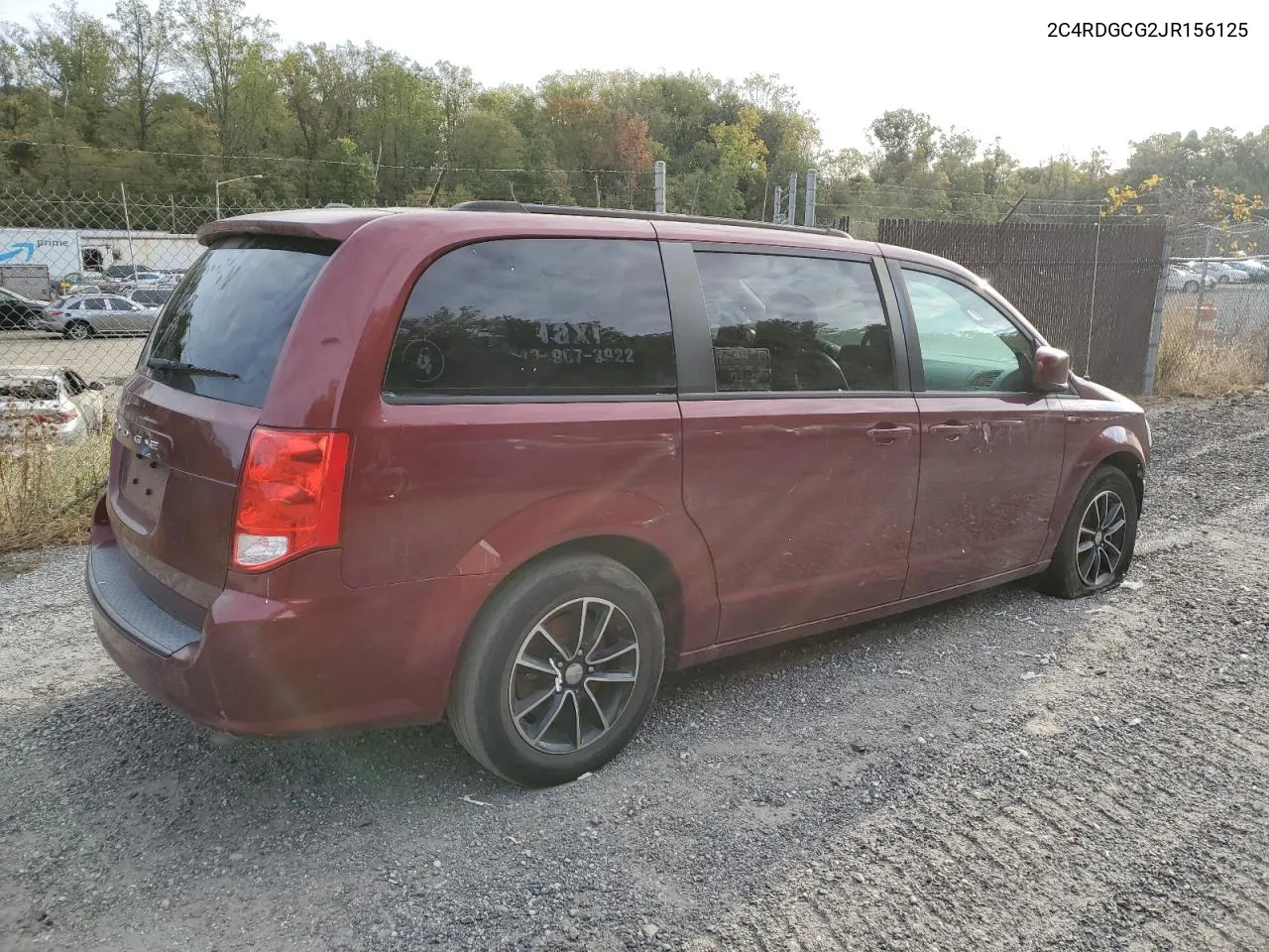 2018 Dodge Grand Caravan Sxt VIN: 2C4RDGCG2JR156125 Lot: 70878724