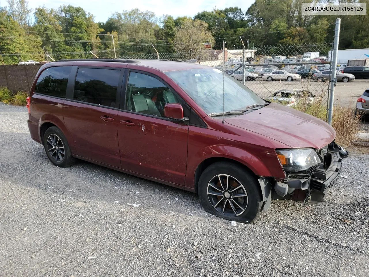 2018 Dodge Grand Caravan Sxt VIN: 2C4RDGCG2JR156125 Lot: 70878724