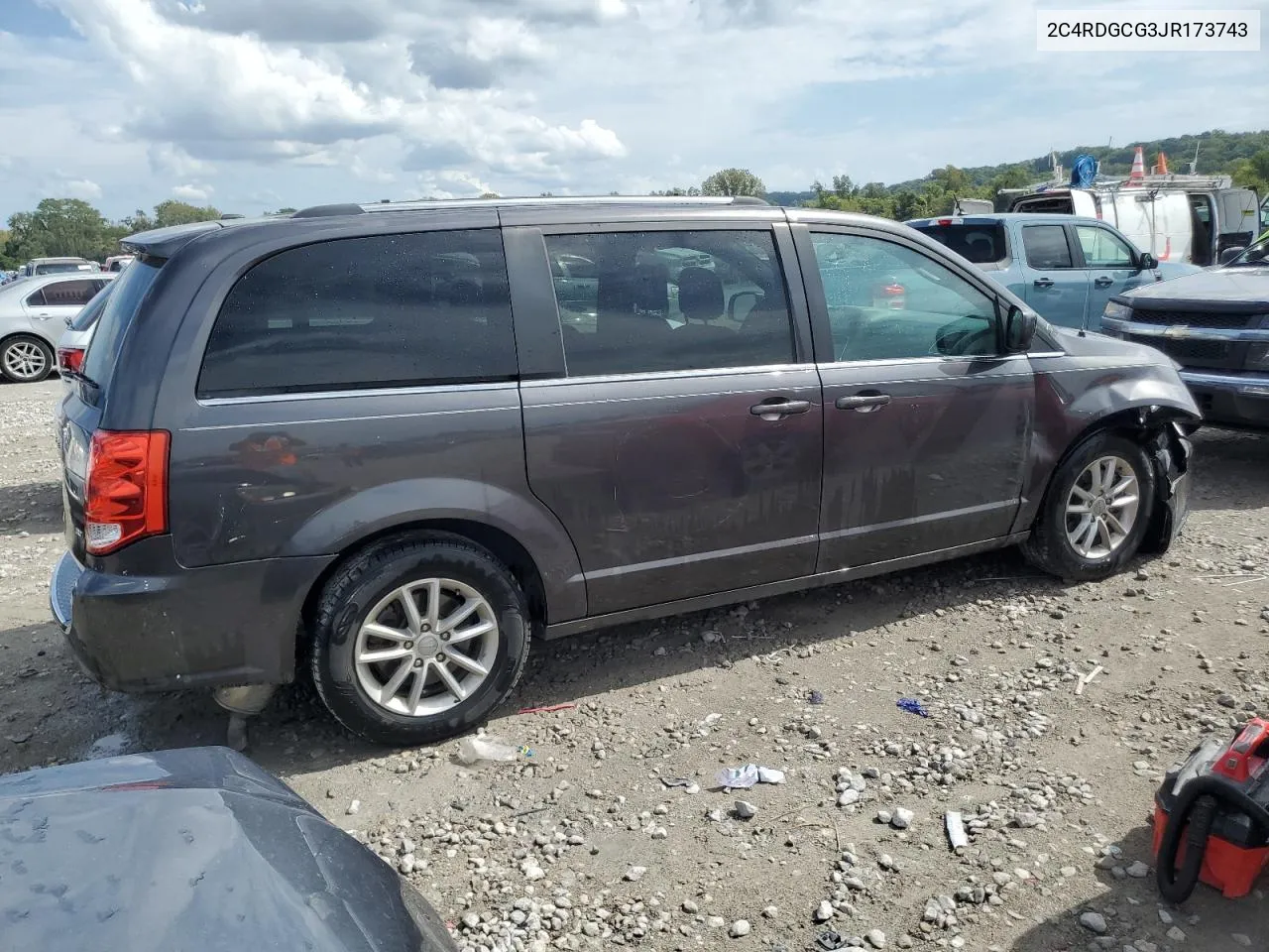 2018 Dodge Grand Caravan Sxt VIN: 2C4RDGCG3JR173743 Lot: 71551244