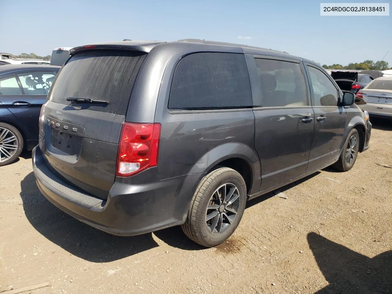 2018 Dodge Grand Caravan Sxt VIN: 2C4RDGCG2JR138451 Lot: 71731674