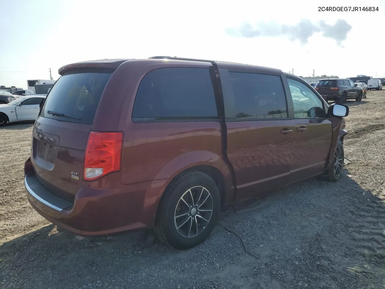 2018 Dodge Grand Caravan Gt VIN: 2C4RDGEG7JR146834 Lot: 71910154