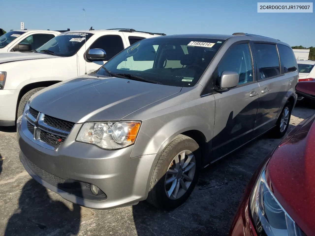 2018 Dodge Grand Caravan Sxt VIN: 2C4RDGCG1JR179007 Lot: 71953414