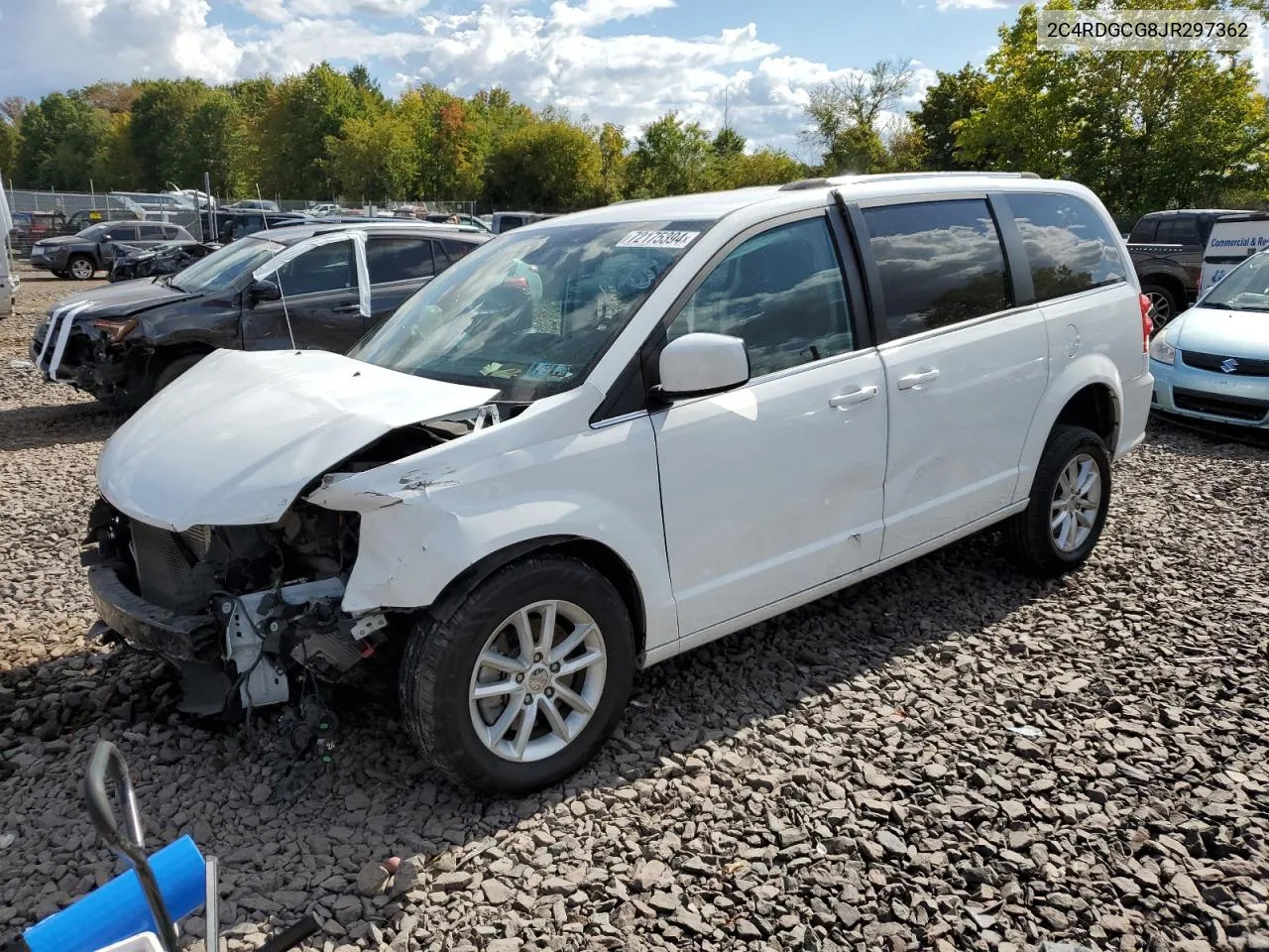 2018 Dodge Grand Caravan Sxt VIN: 2C4RDGCG8JR297362 Lot: 72175394