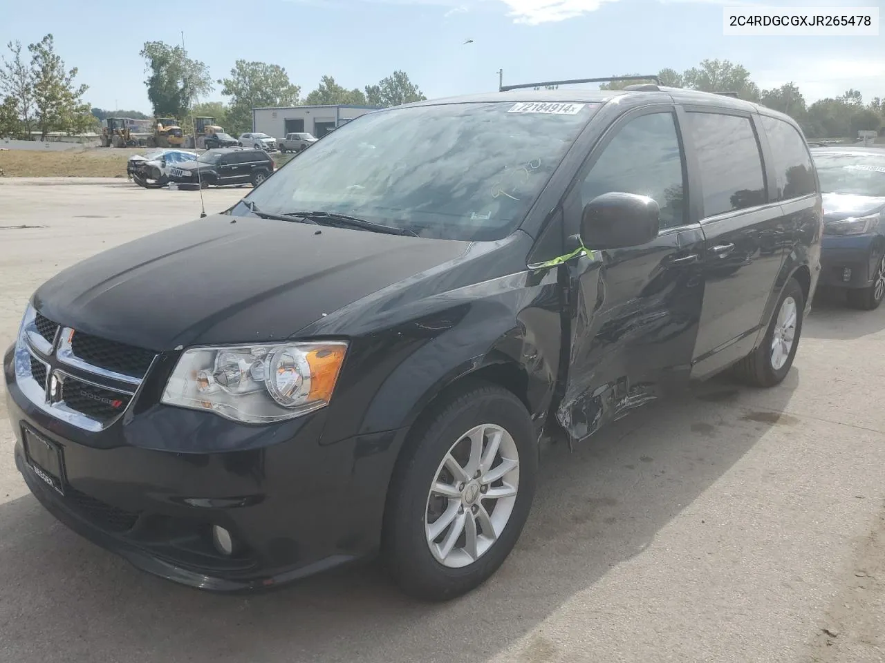 2018 Dodge Grand Caravan Sxt VIN: 2C4RDGCGXJR265478 Lot: 72184914