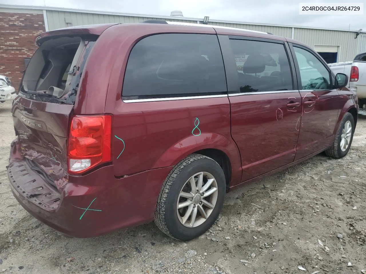 2018 Dodge Grand Caravan Sxt VIN: 2C4RDGCG4JR264729 Lot: 72317754