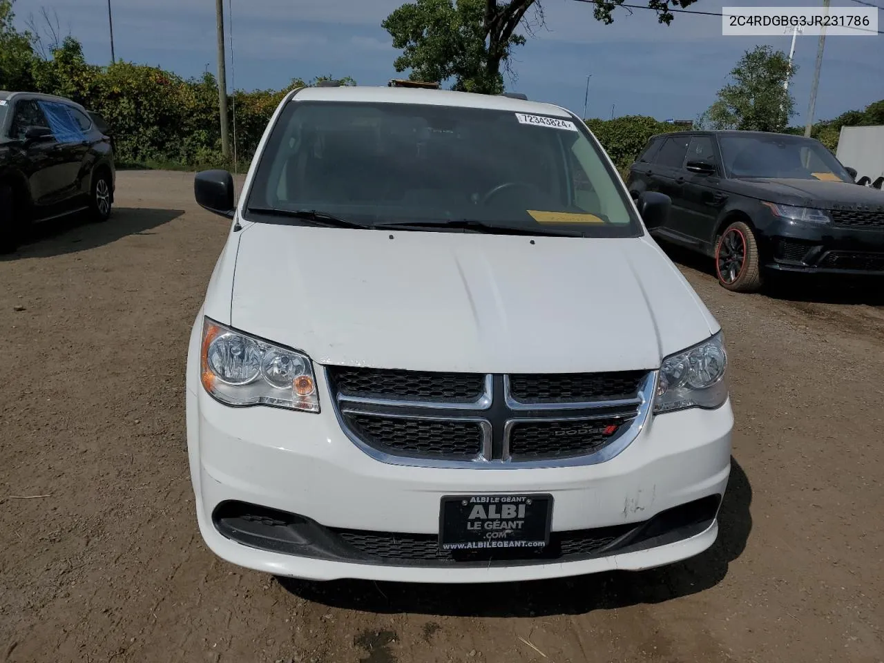 2018 Dodge Grand Caravan Se VIN: 2C4RDGBG3JR231786 Lot: 72343824