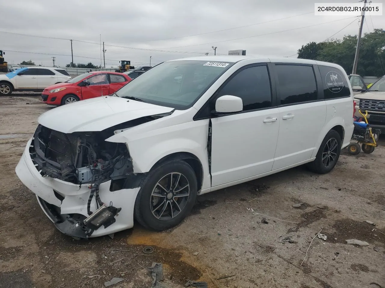 2018 Dodge Grand Caravan Se VIN: 2C4RDGBG2JR160015 Lot: 72511314