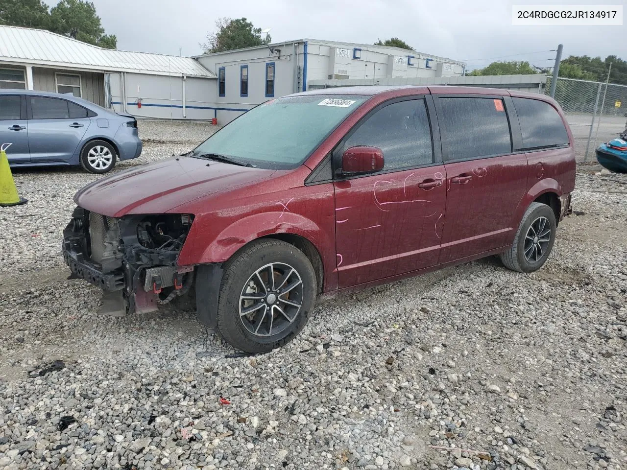 2018 Dodge Grand Caravan Sxt VIN: 2C4RDGCG2JR134917 Lot: 72696884