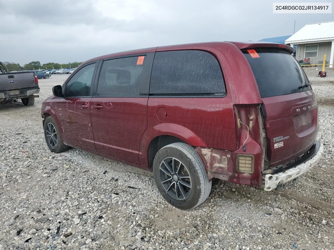 2018 Dodge Grand Caravan Sxt VIN: 2C4RDGCG2JR134917 Lot: 72696884