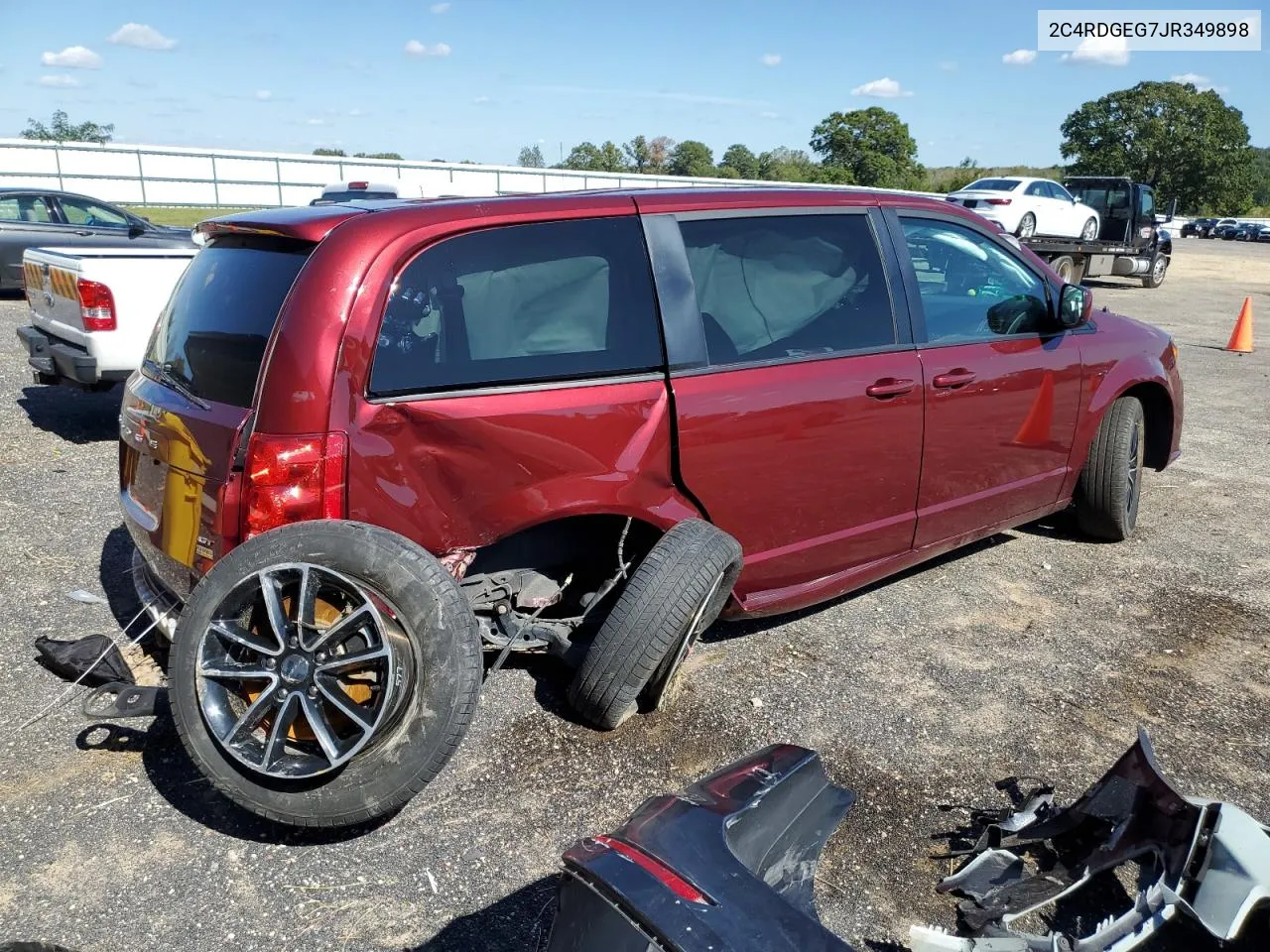 2018 Dodge Grand Caravan Gt VIN: 2C4RDGEG7JR349898 Lot: 72991404