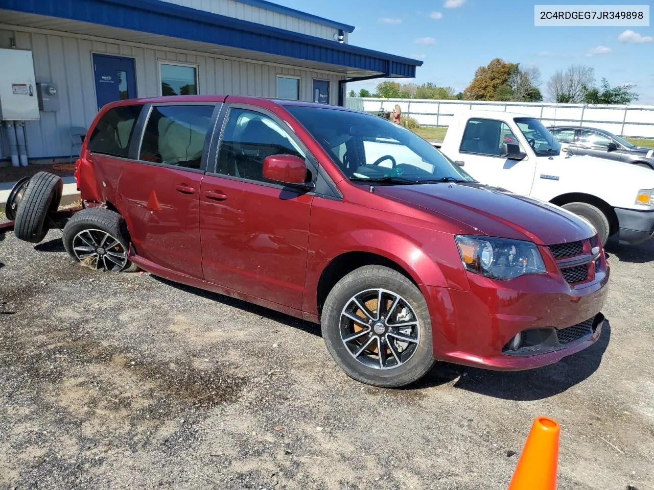 2018 Dodge Grand Caravan Gt VIN: 2C4RDGEG7JR349898 Lot: 72991404