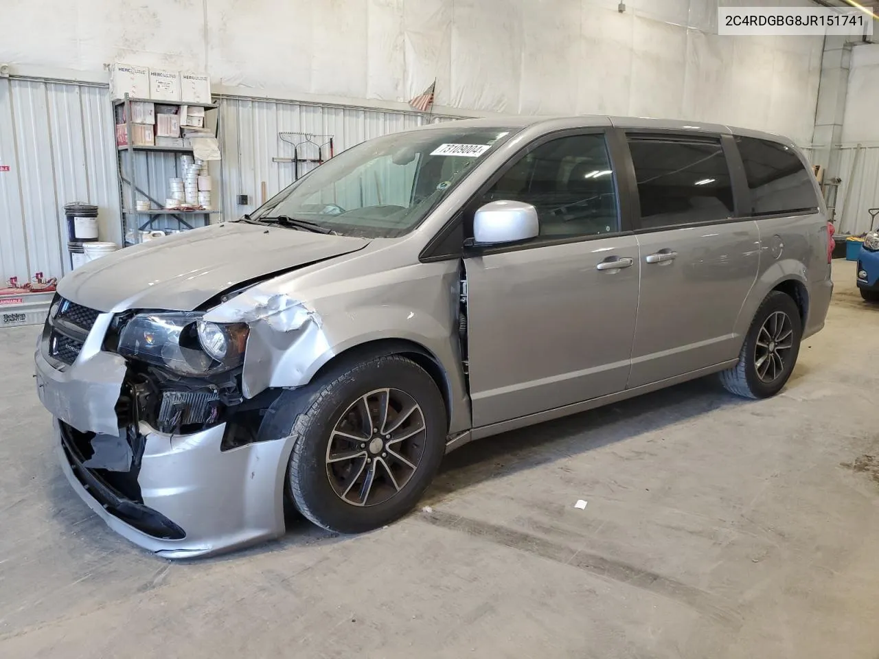 2018 Dodge Grand Caravan Se VIN: 2C4RDGBG8JR151741 Lot: 73109004