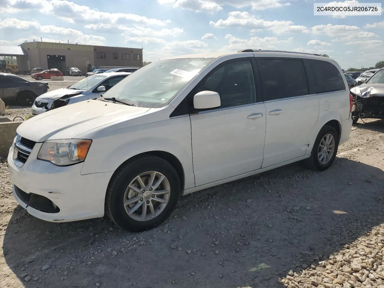 2018 Dodge Grand Caravan Sxt VIN: 2C4RDGCG5JR206726 Lot: 73202874