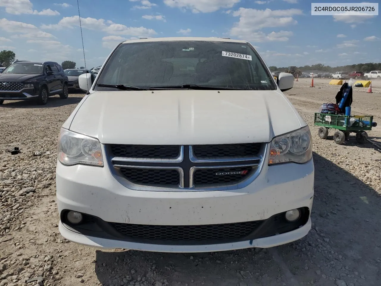 2018 Dodge Grand Caravan Sxt VIN: 2C4RDGCG5JR206726 Lot: 73202874