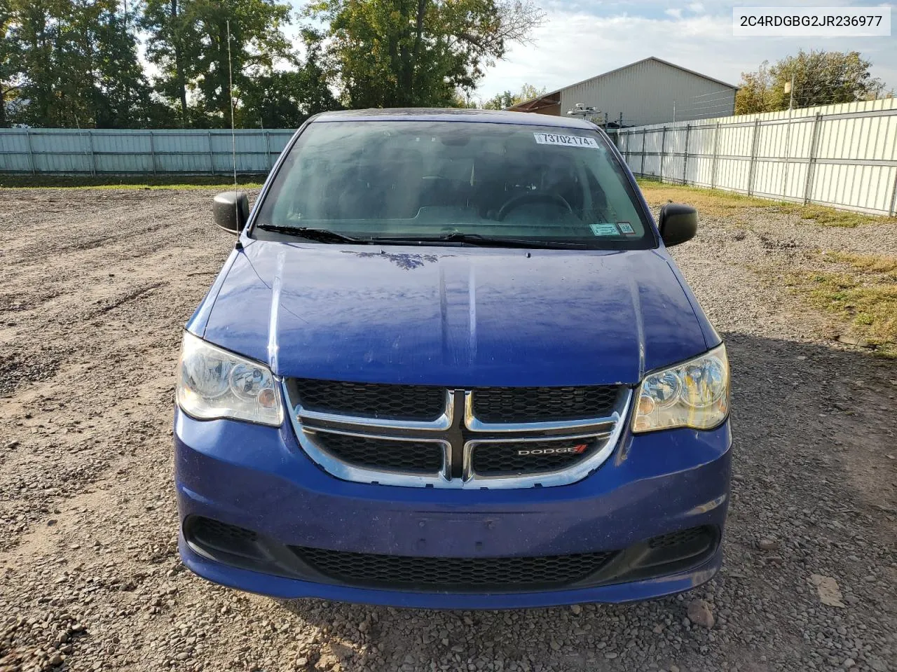 2018 Dodge Grand Caravan Se VIN: 2C4RDGBG2JR236977 Lot: 73702174