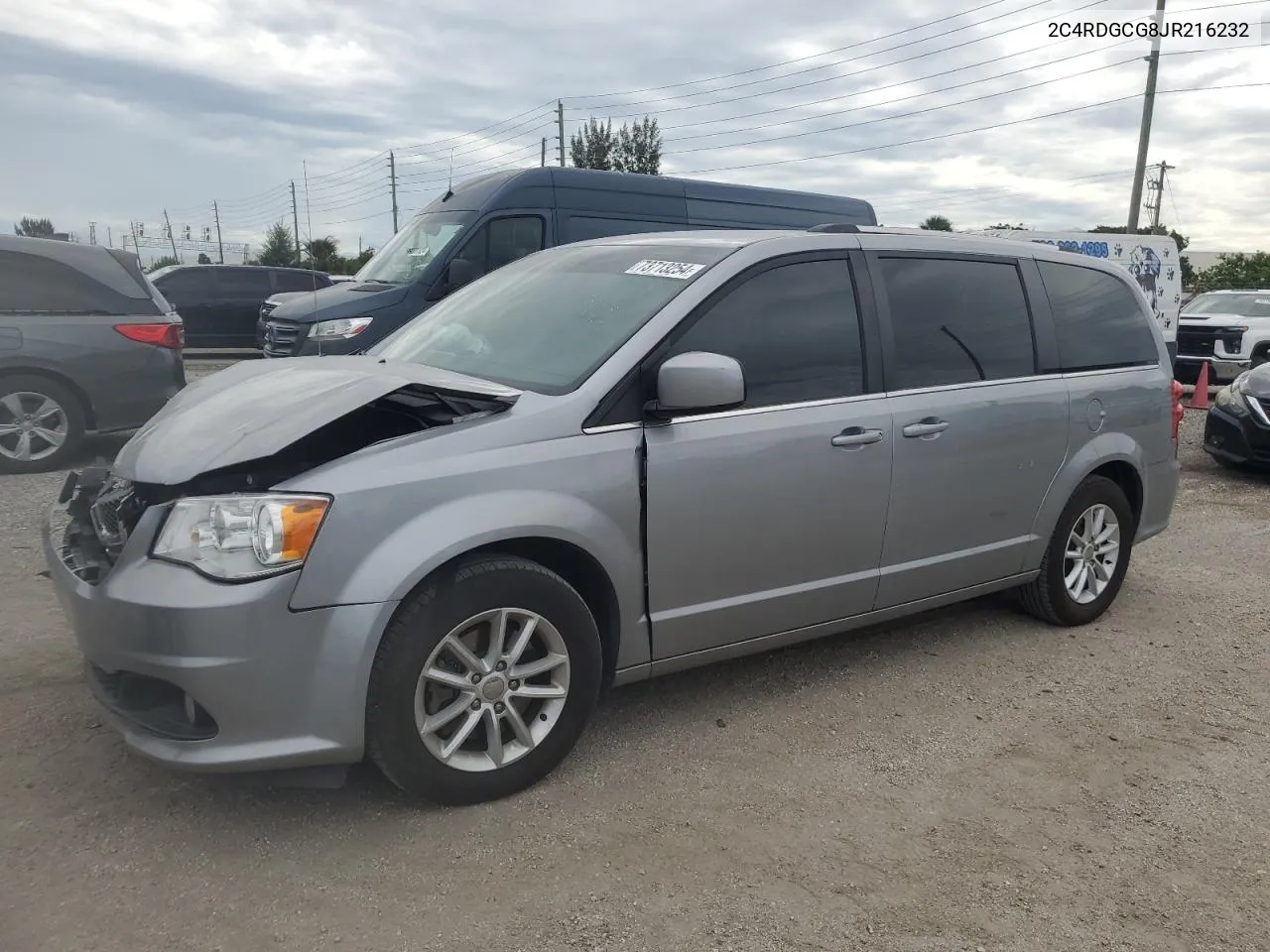 2018 Dodge Grand Caravan Sxt VIN: 2C4RDGCG8JR216232 Lot: 73713254