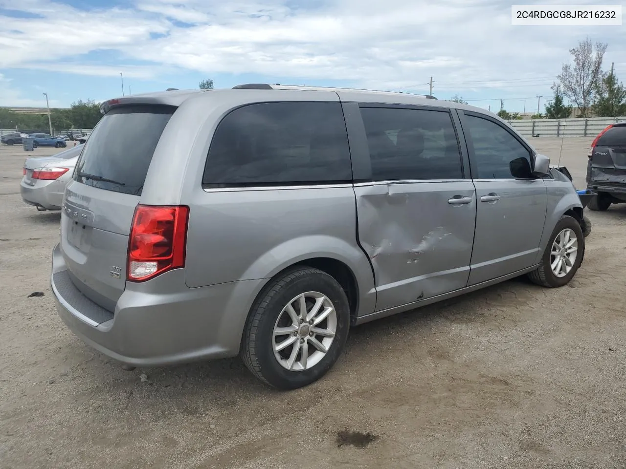 2018 Dodge Grand Caravan Sxt VIN: 2C4RDGCG8JR216232 Lot: 73713254