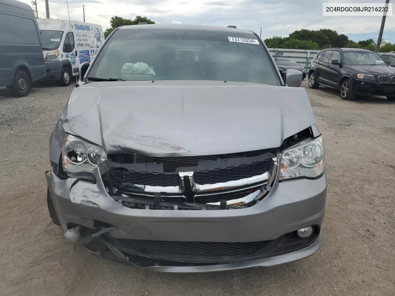 2018 Dodge Grand Caravan Sxt VIN: 2C4RDGCG8JR216232 Lot: 73713254