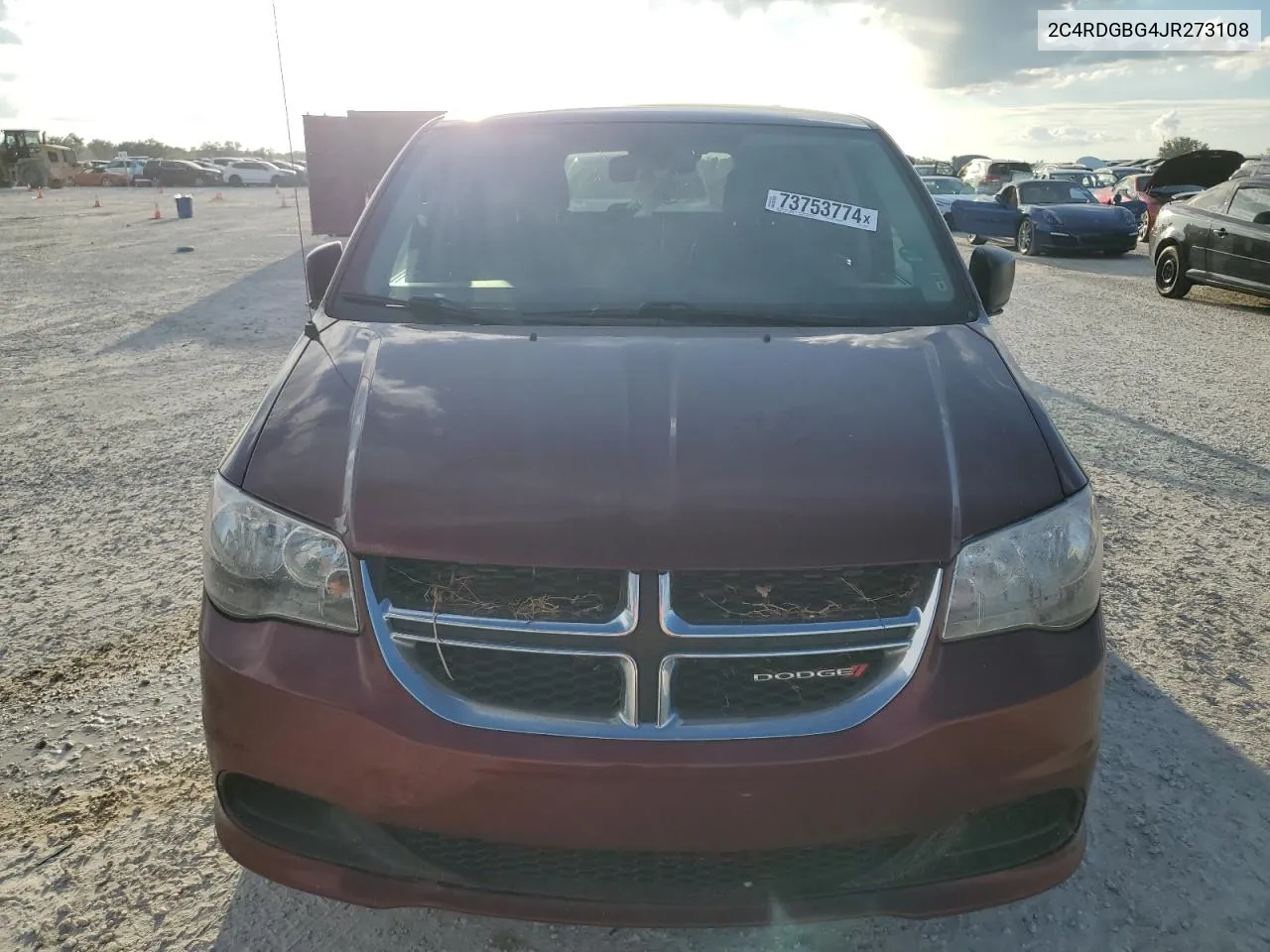 2018 Dodge Grand Caravan Se VIN: 2C4RDGBG4JR273108 Lot: 73753774