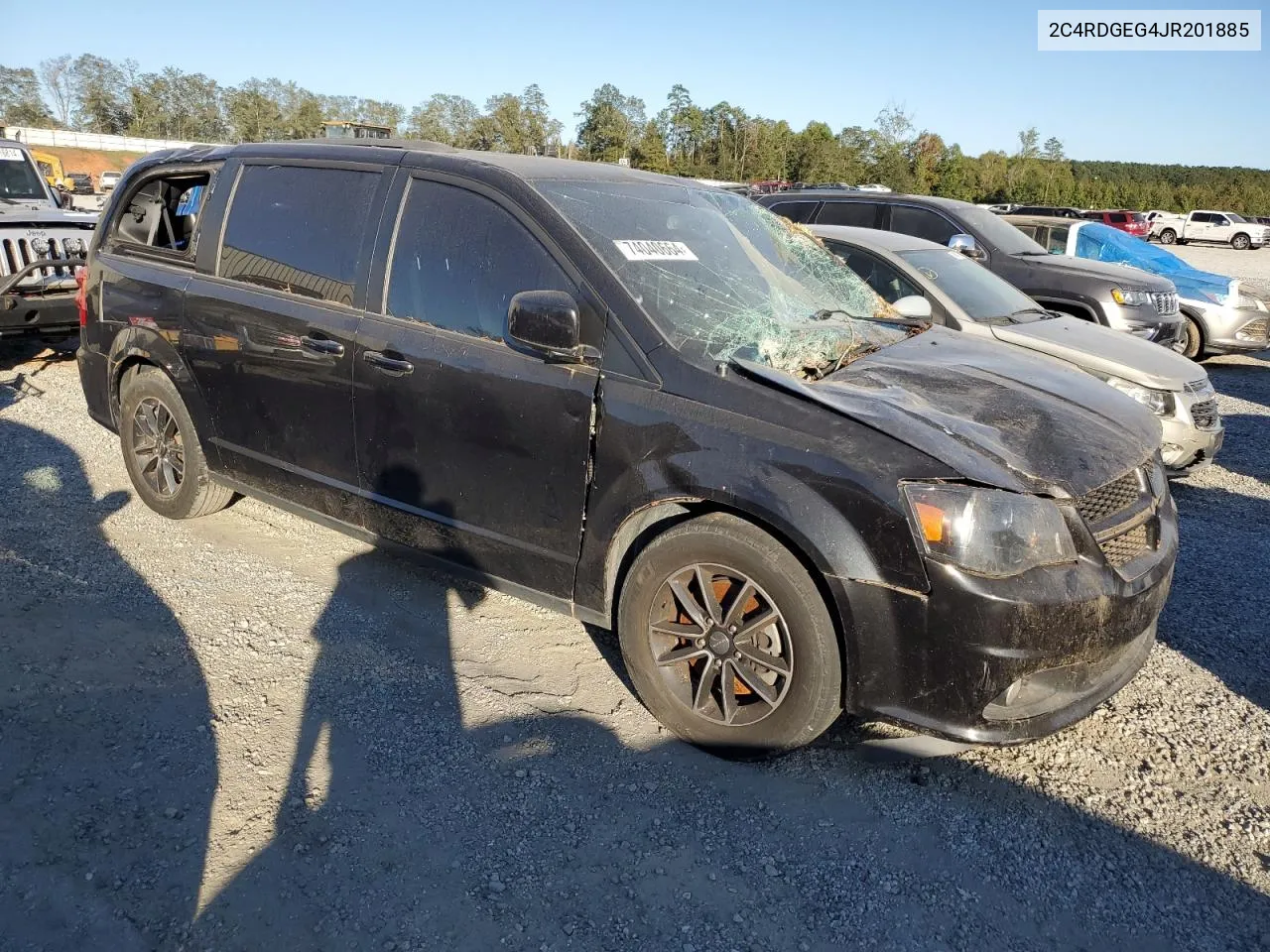 2018 Dodge Grand Caravan Gt VIN: 2C4RDGEG4JR201885 Lot: 74040664