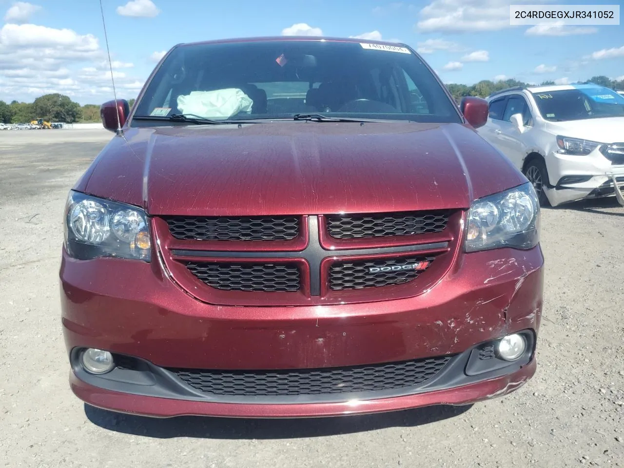 2018 Dodge Grand Caravan Gt VIN: 2C4RDGEGXJR341052 Lot: 74070004