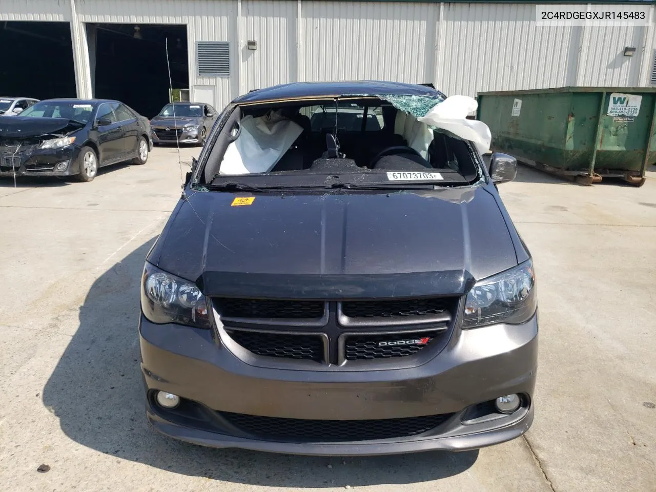 2018 Dodge Grand Caravan Gt VIN: 2C4RDGEGXJR145483 Lot: 74175584