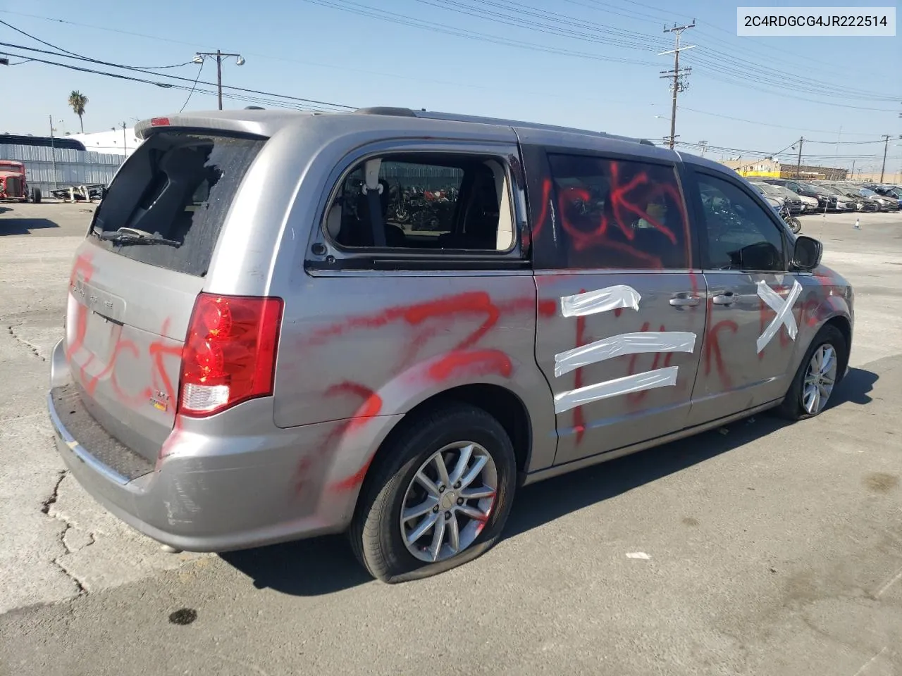 2018 Dodge Grand Caravan Sxt VIN: 2C4RDGCG4JR222514 Lot: 74262824