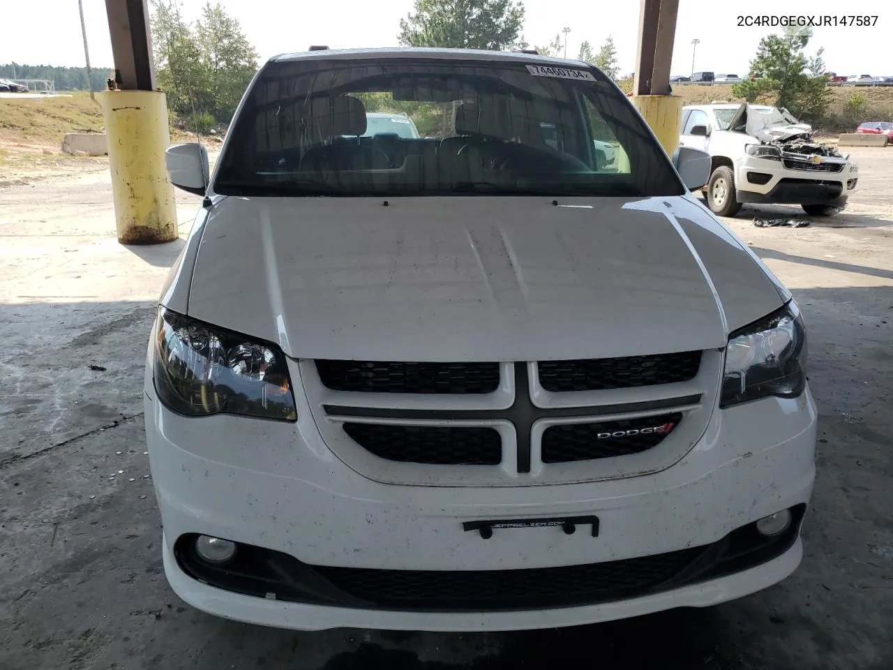 2018 Dodge Grand Caravan Gt VIN: 2C4RDGEGXJR147587 Lot: 74460734