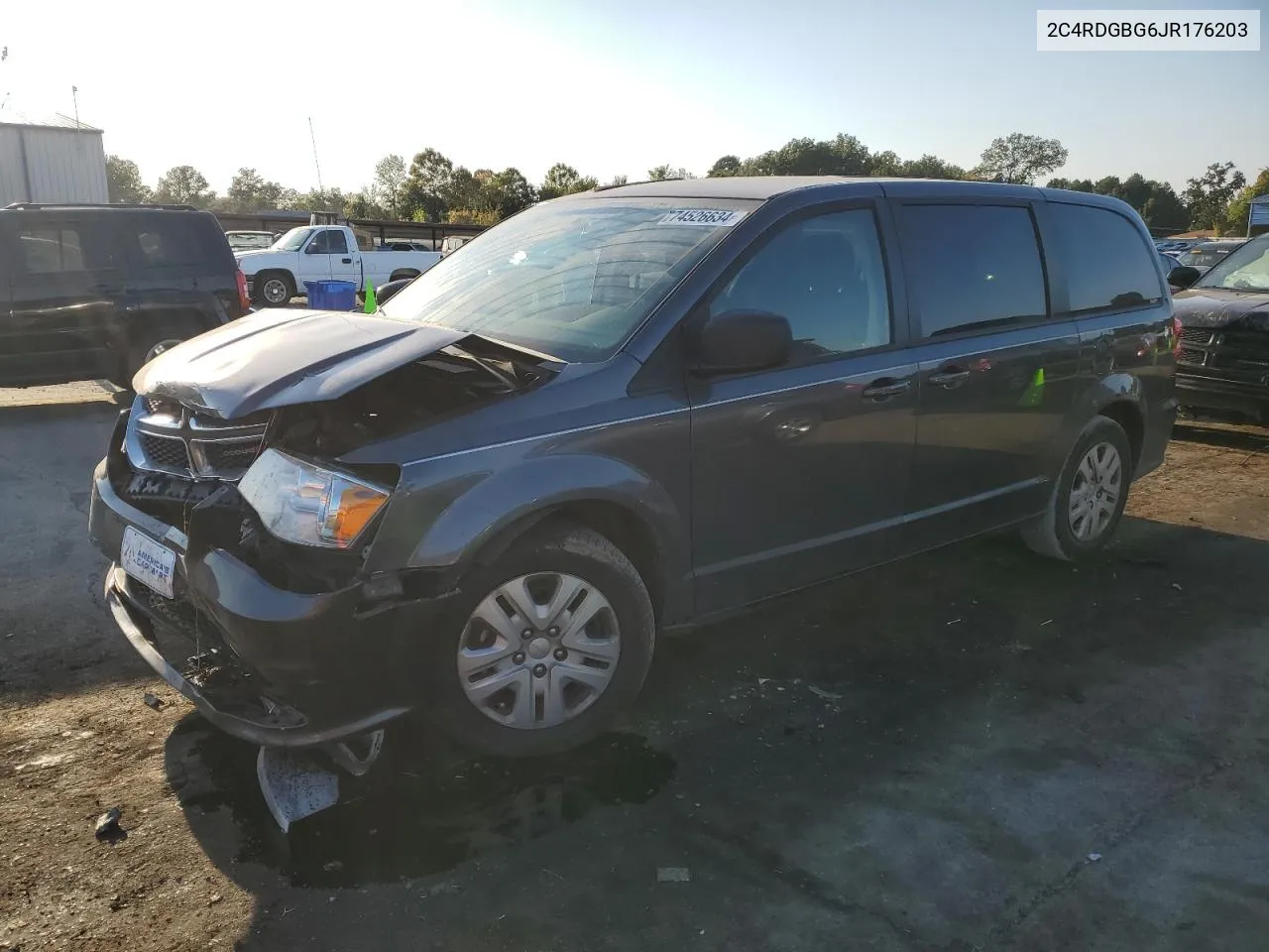 2018 Dodge Grand Caravan Se VIN: 2C4RDGBG6JR176203 Lot: 74526634