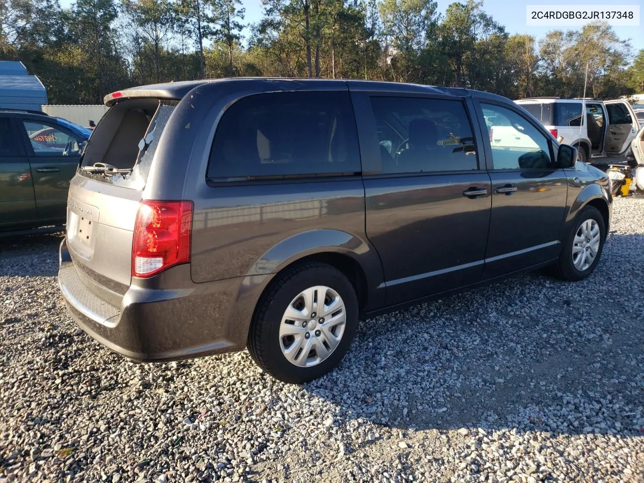 2C4RDGBG2JR137348 2018 Dodge Grand Caravan Se